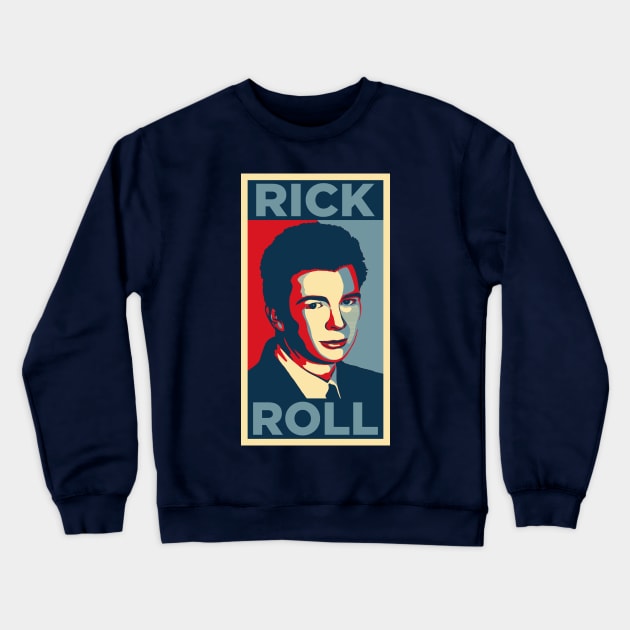 RICK ROLL Hope Crewneck Sweatshirt by DCLawrenceUK